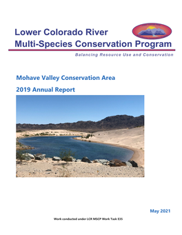 Mohave Valley Conservation Area, 2019 Annual Report