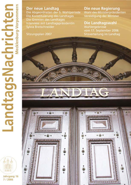 Landtagsnachrichten 7/2006
