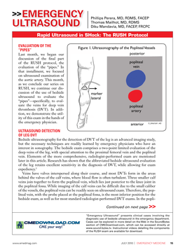 Emergency Ultrasound” Presents Clinical Cases Involving the Diagnostic Use of Bedside Ultrasound in the Emergency Department