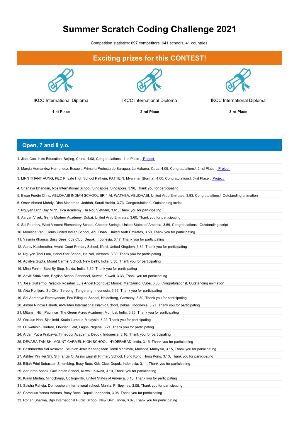 Summer Scratch Coding Challenge 2021