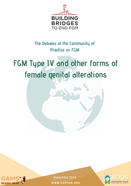 FGM Type IV and Other Forms of Female Genital Alterations