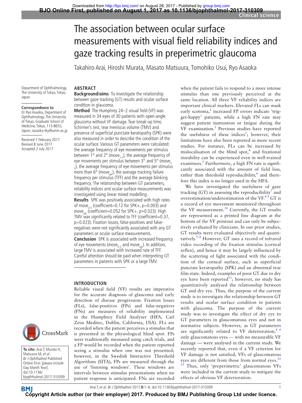 The Association Between Ocular Surface Measurements with Visual Field Reliability Indices and Gaze Tracking Results in Preperime