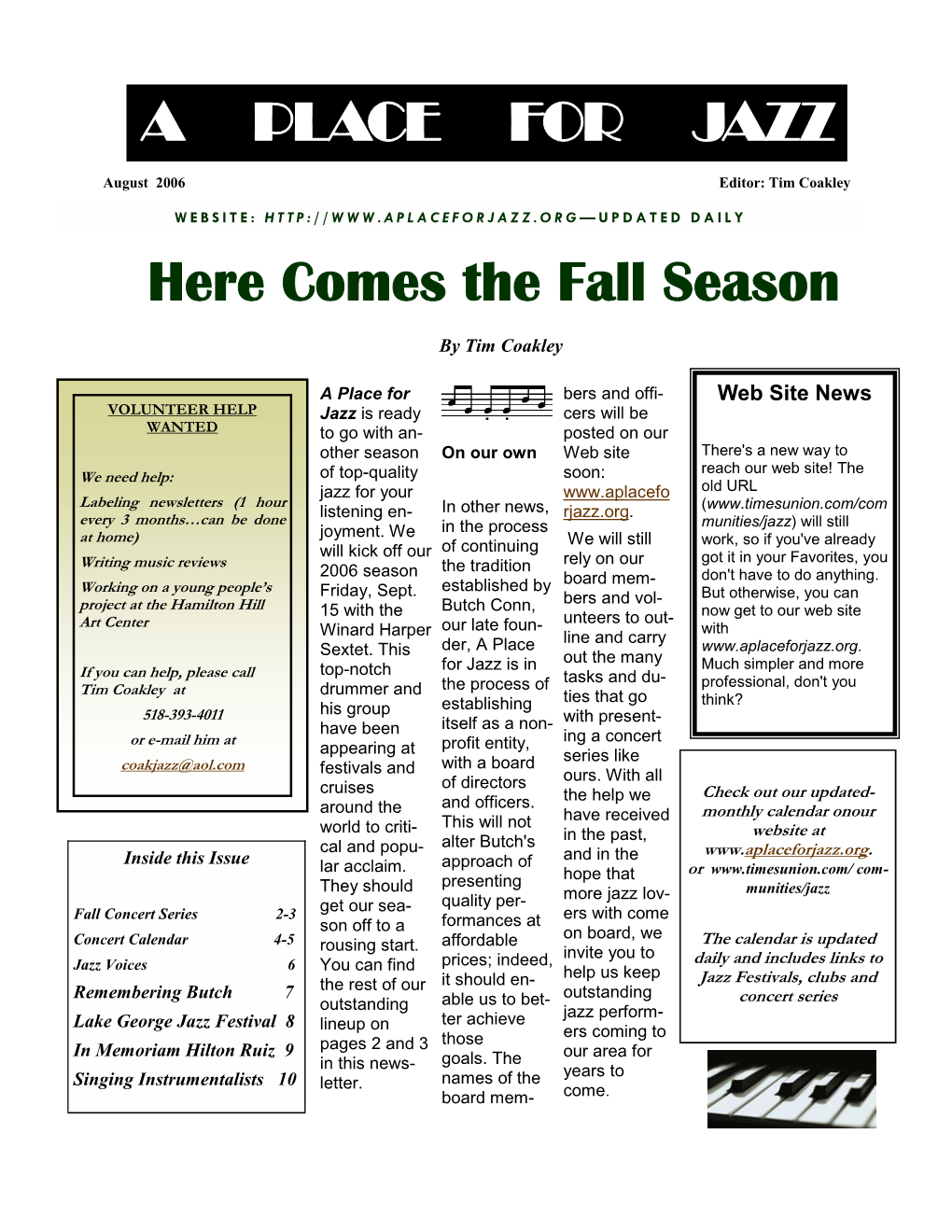 Newsletter August 06.Pub