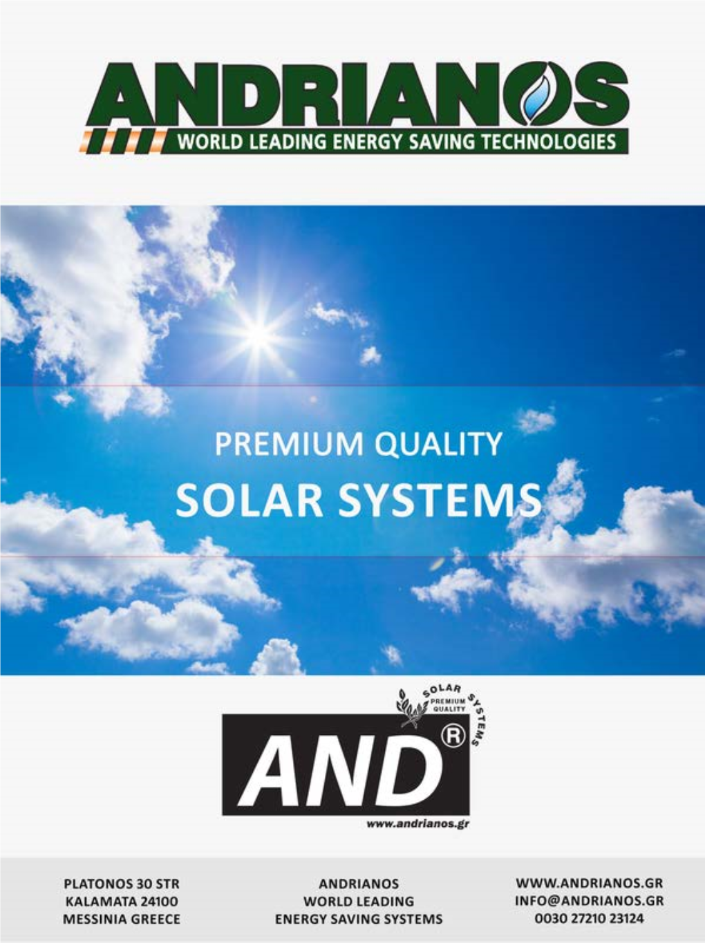 Solar Thermal Systems AND-Solar 2018