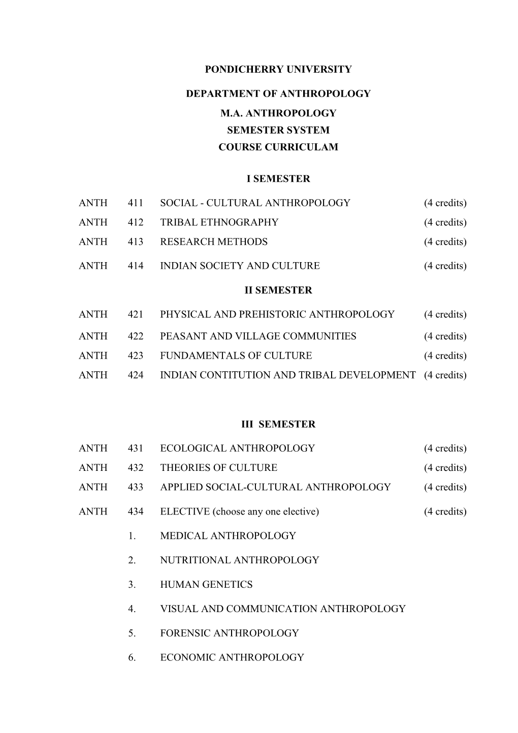 Current Regulation (2019)