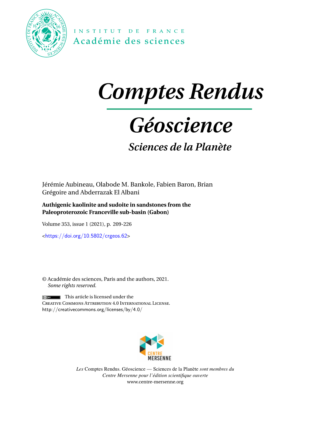 Géoscience Sciences De La Planète