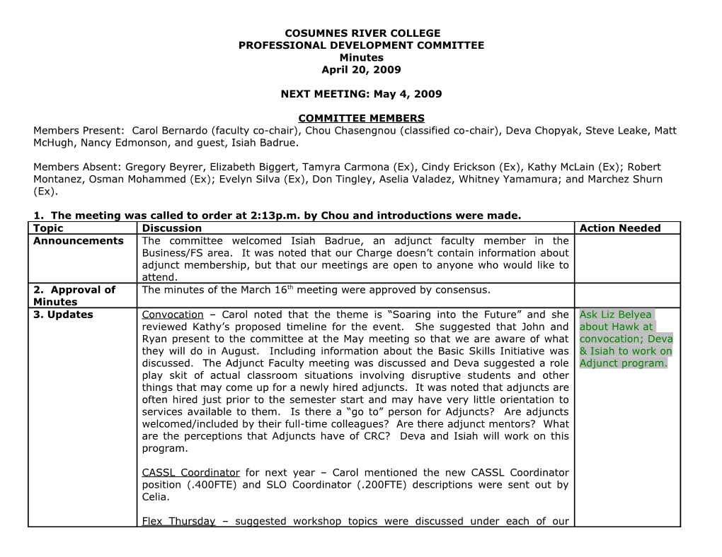 Nutrition and Physical Activity Planning Committee Minutes