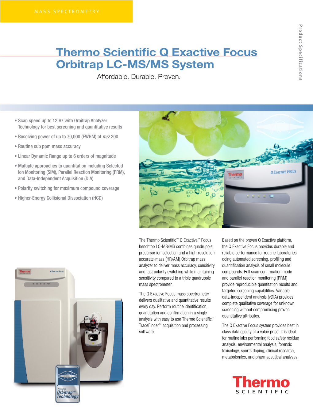 Thermo Scientific Q Exactive Focus Orbitrap LC-MS/MS System