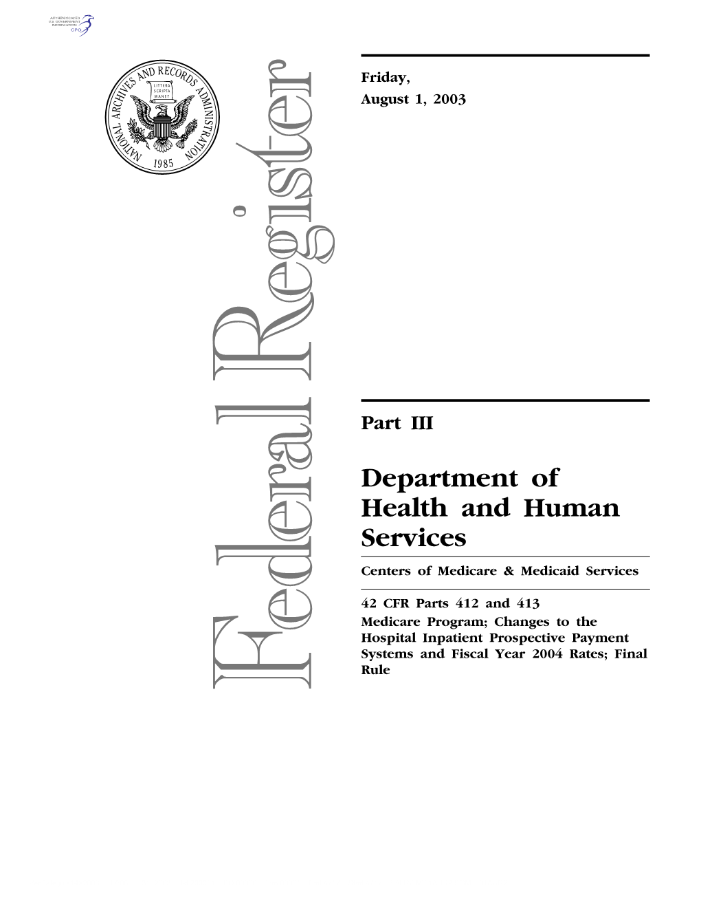 Federal Register / Vol