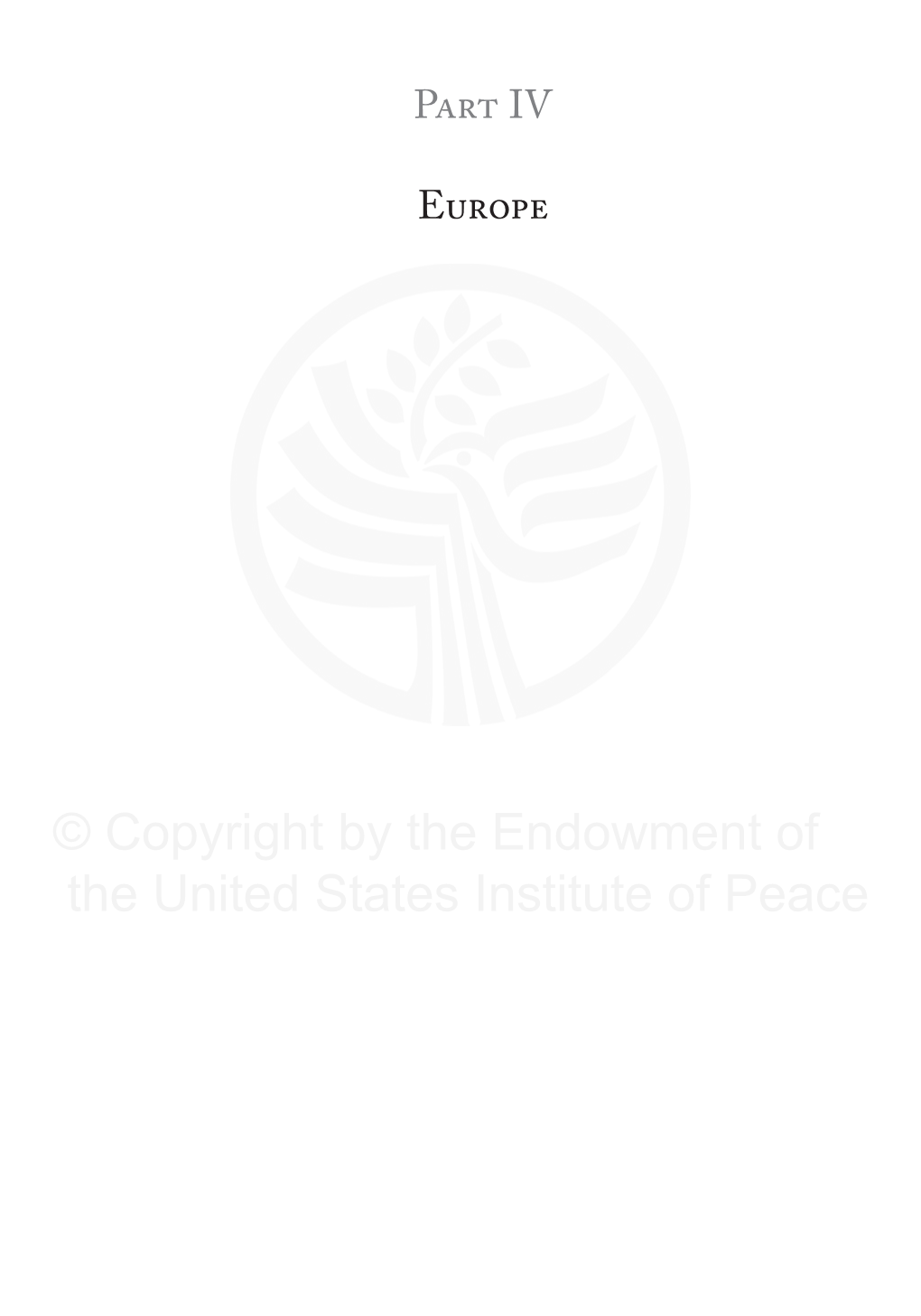 © Copyright by the Endowment of the United States Institute of Peace