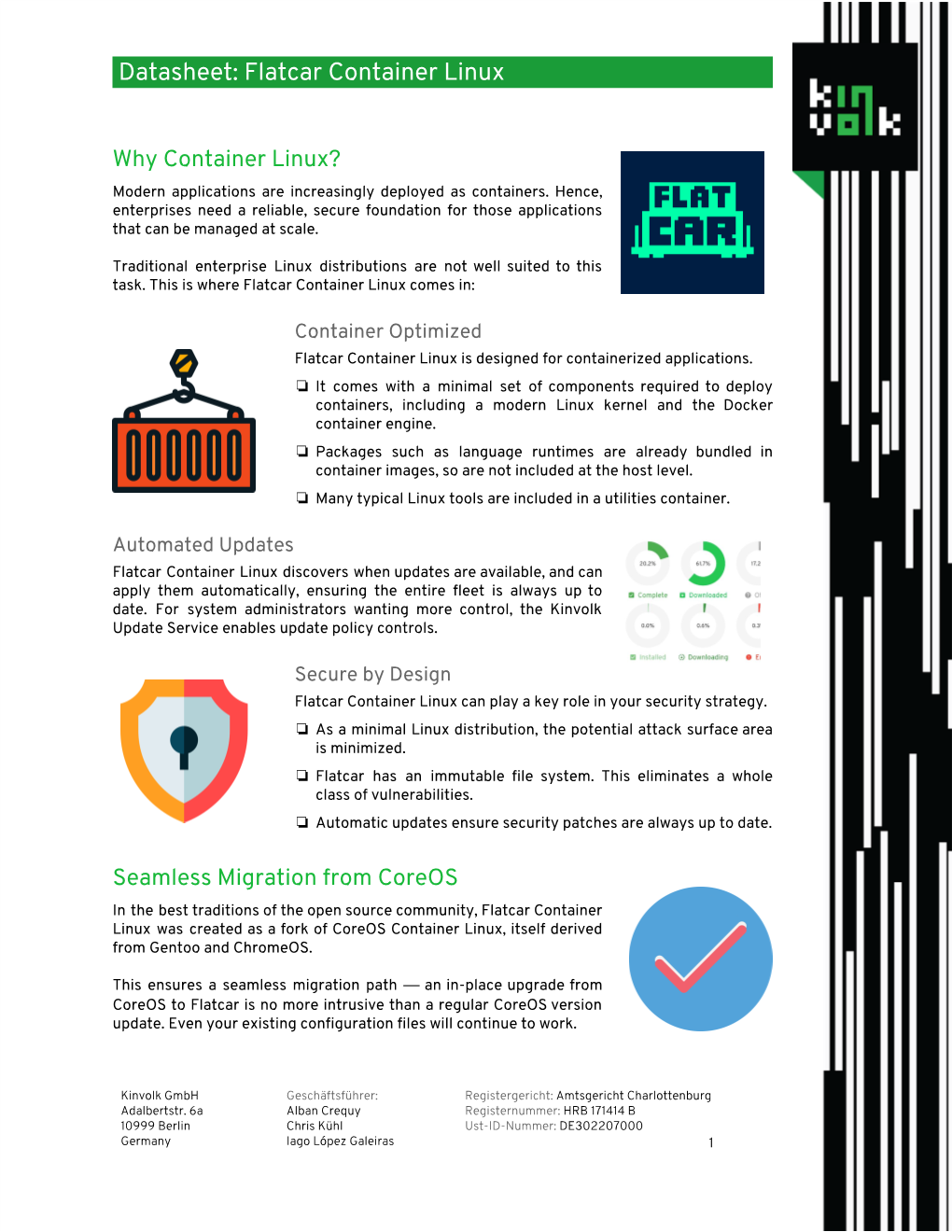 Flatcar Container Linux Datasheet