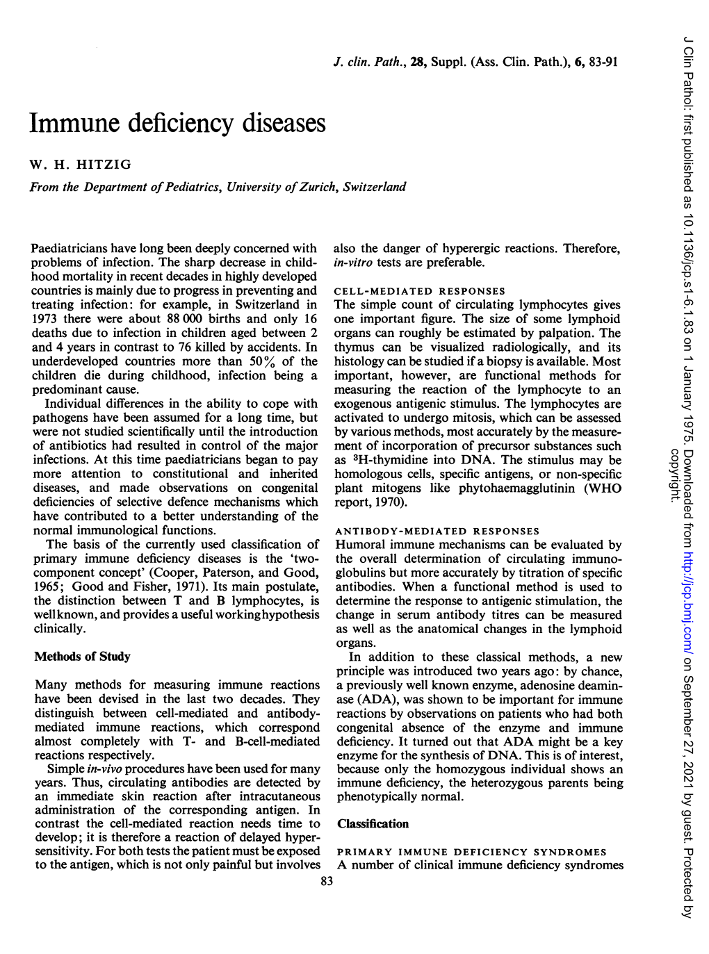 Immune Deficiency Diseases