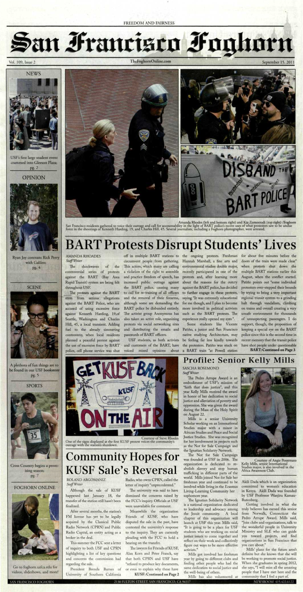 BART Protests Disrupt Students' Lives Off in Multiple BART Stations to the Ongoing Protests