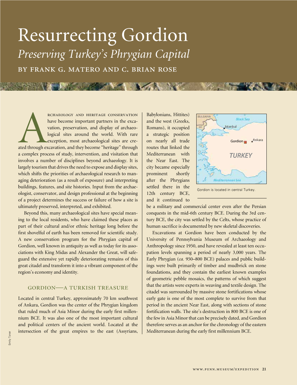Resurrecting Gordion Preserving Turkey’S Phrygian Capital by Frank G