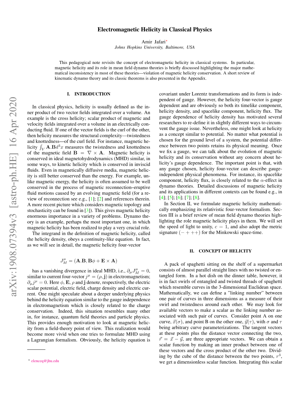 Arxiv:1908.07394V3 [Astro-Ph.HE] 16 Apr 2020