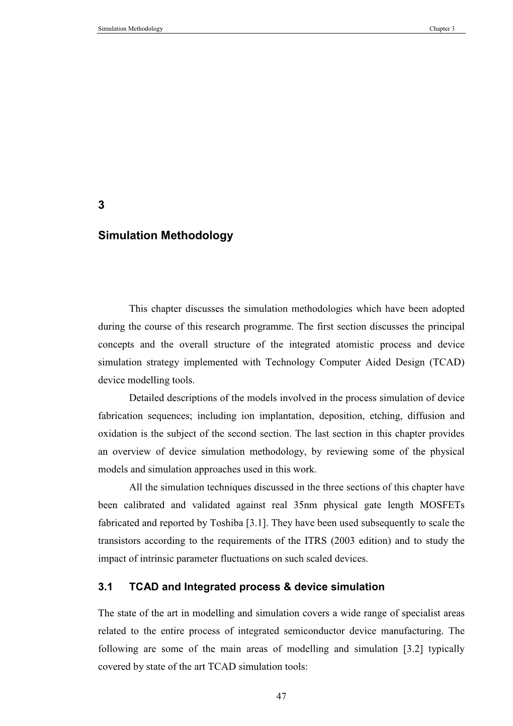 3 Simulation Methodology Chapter 3