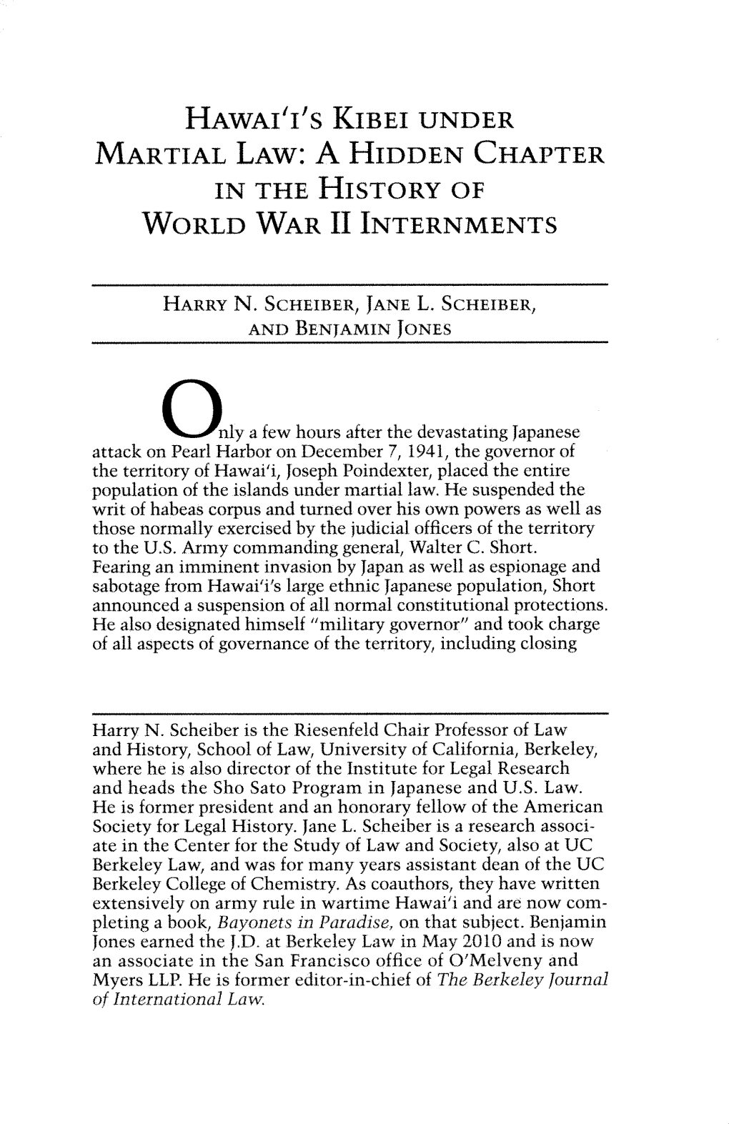 Under Martial Law: a Hidden Chapter in the History of World War Ii Internments