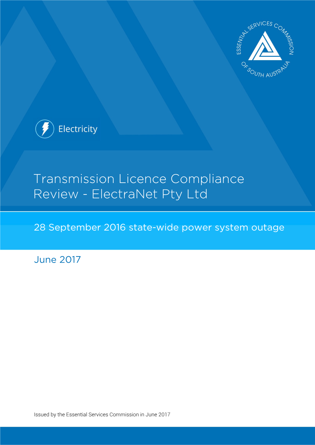Transmission Licence Compliance Review - Electranet Pty Ltd