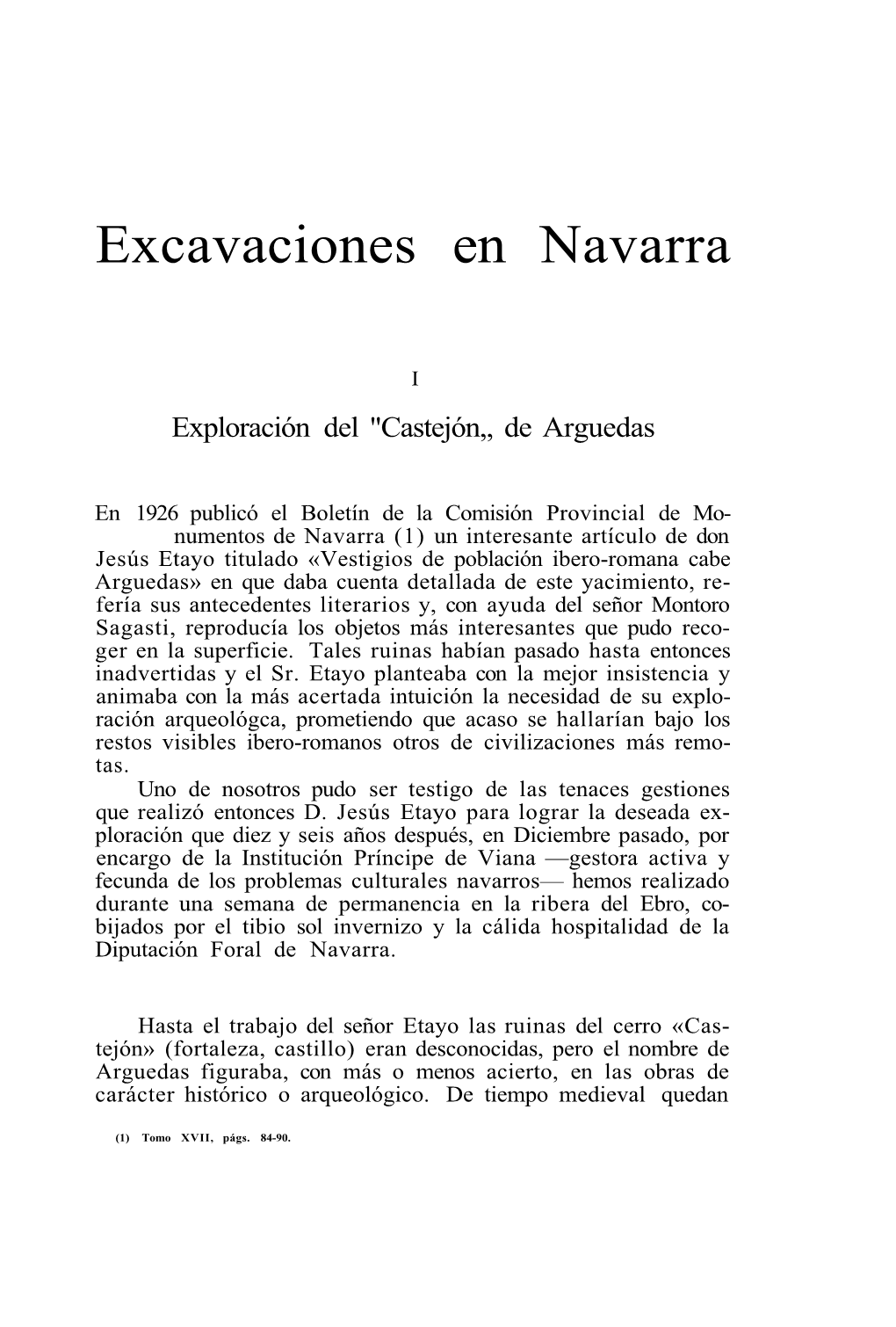 Excavaciones En Navarra