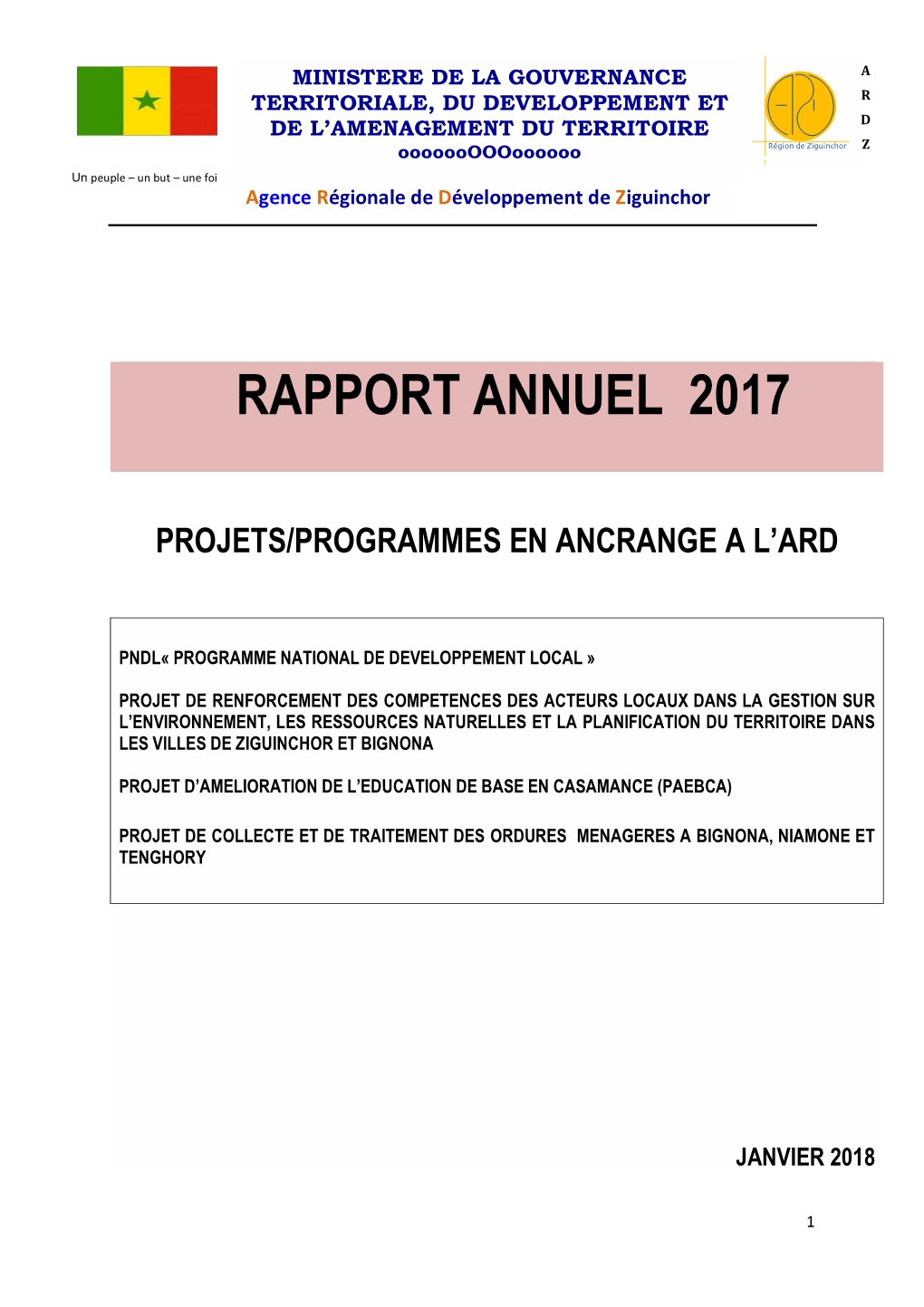 Rapport Annuel 2017