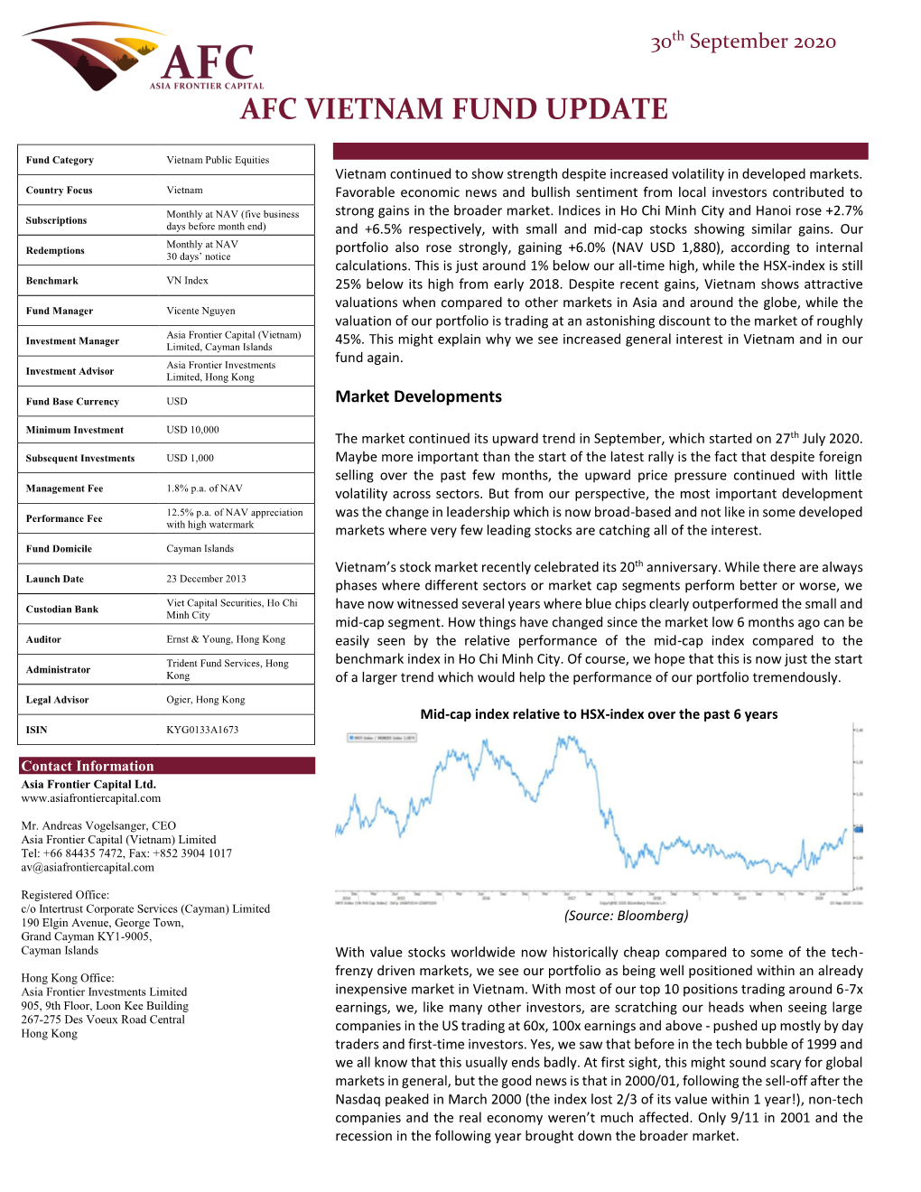 Afc Vietnam Fund Update