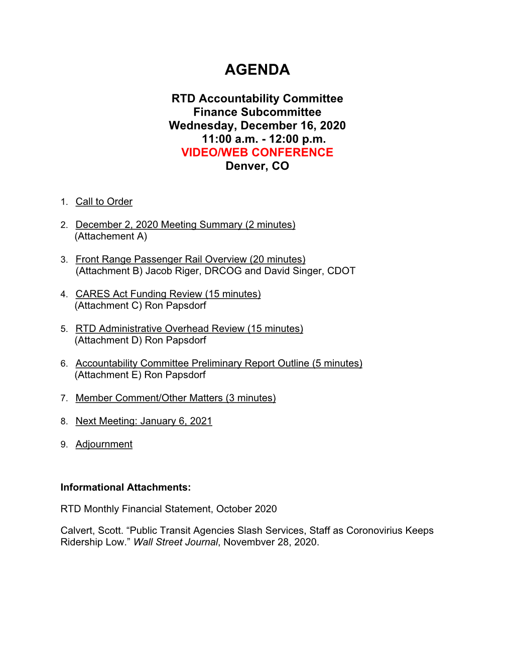 RTD Finance Sub Agenda 12-16-20.Pdf