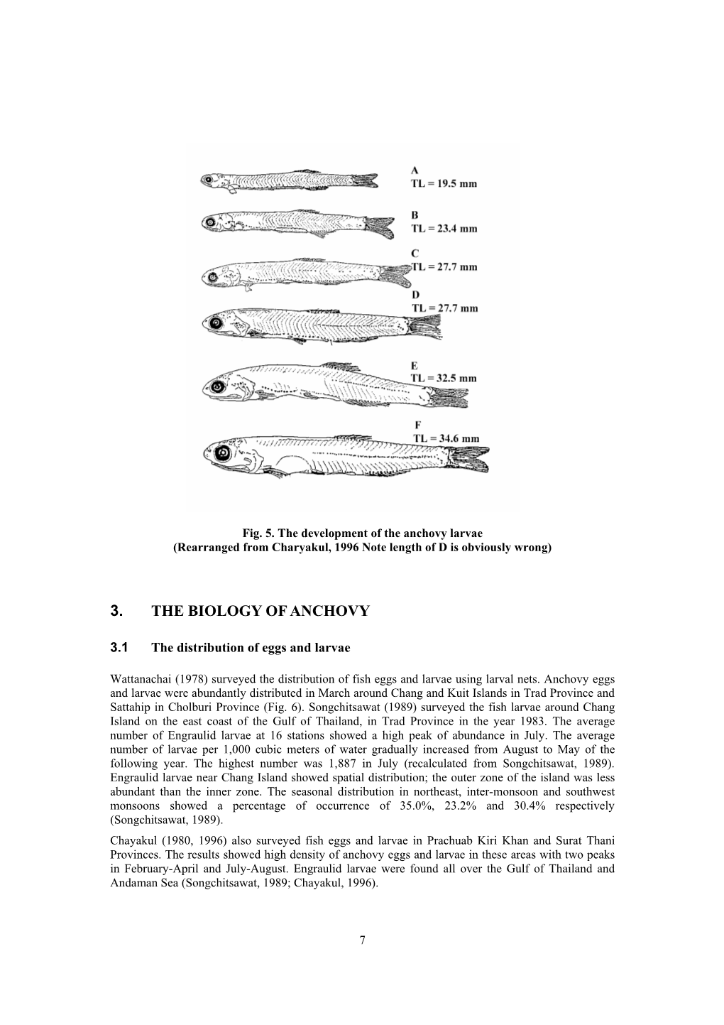 Technical Report on the Anchovy Fisheries in the Gulf of Thailand