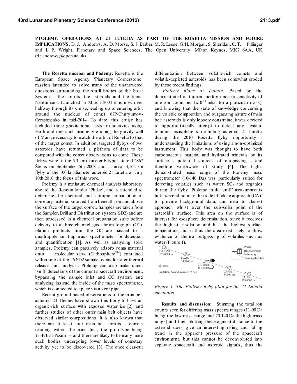 Ptolemy: Operations at 21 Lutetia As Part of the Rosetta Mission and Future Implications