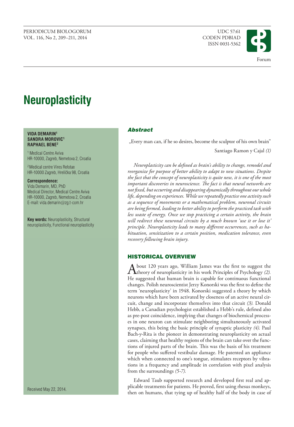 Neuroplasticity