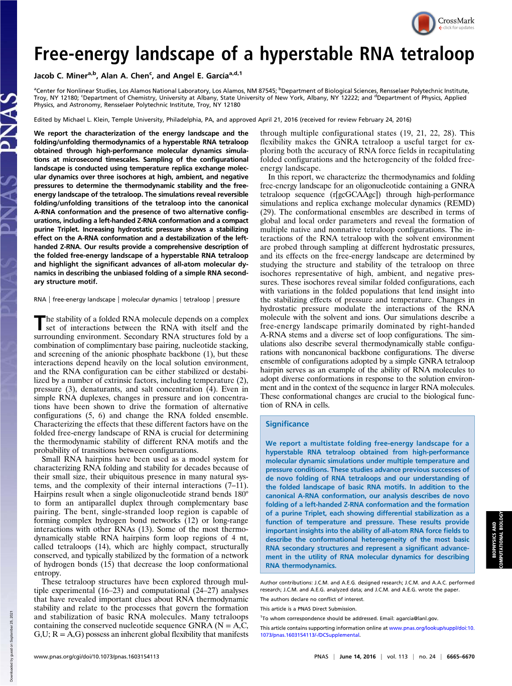 Free-Energy Landscape of a Hyperstable RNA Tetraloop