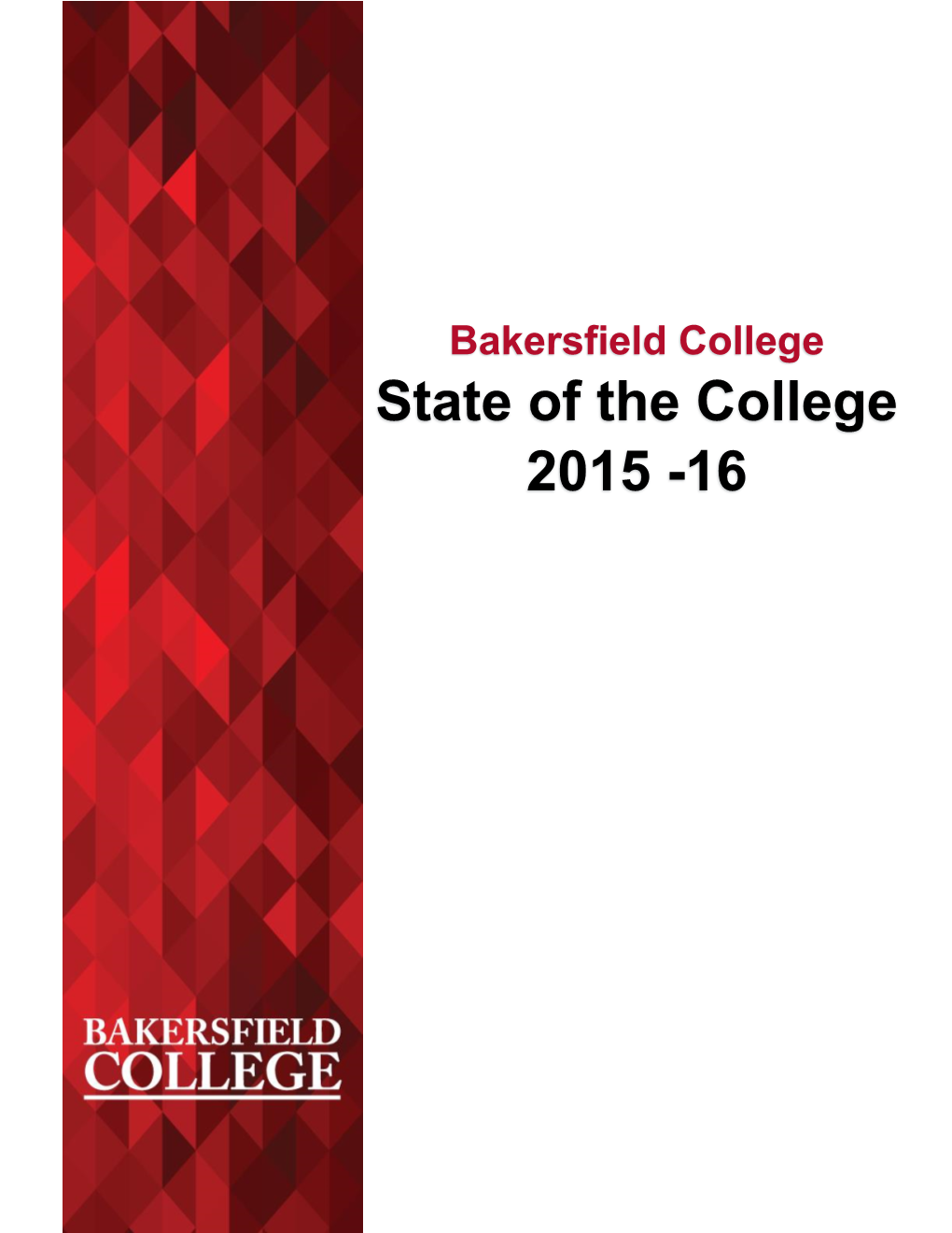 State of the College 2015-16