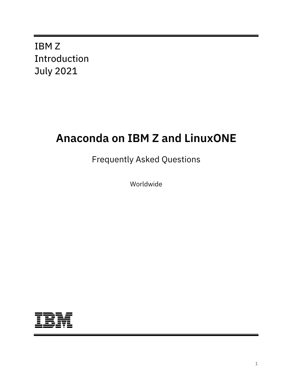 Anaconda on IBM Z and Linuxone
