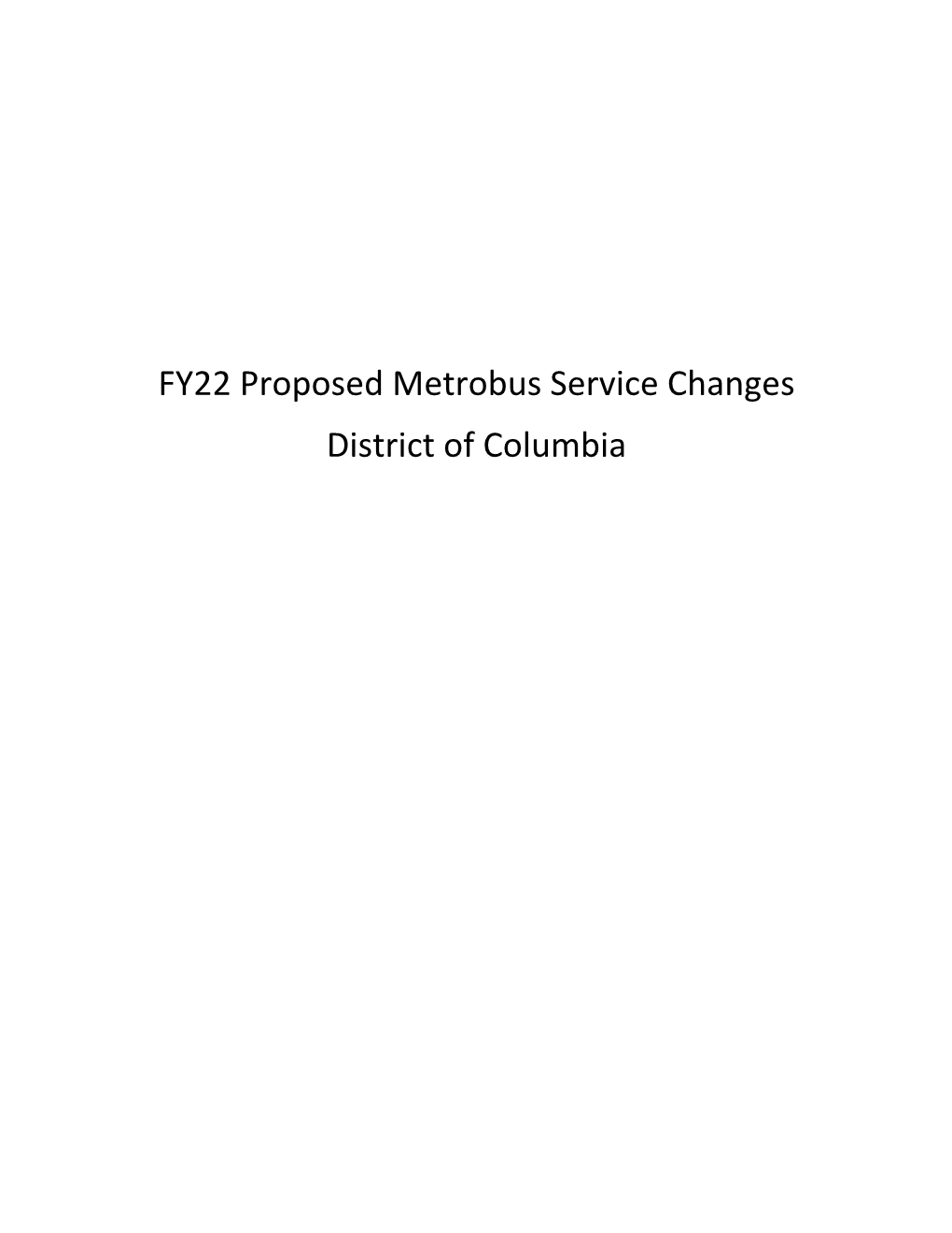 Proposed DC Bus Changes
