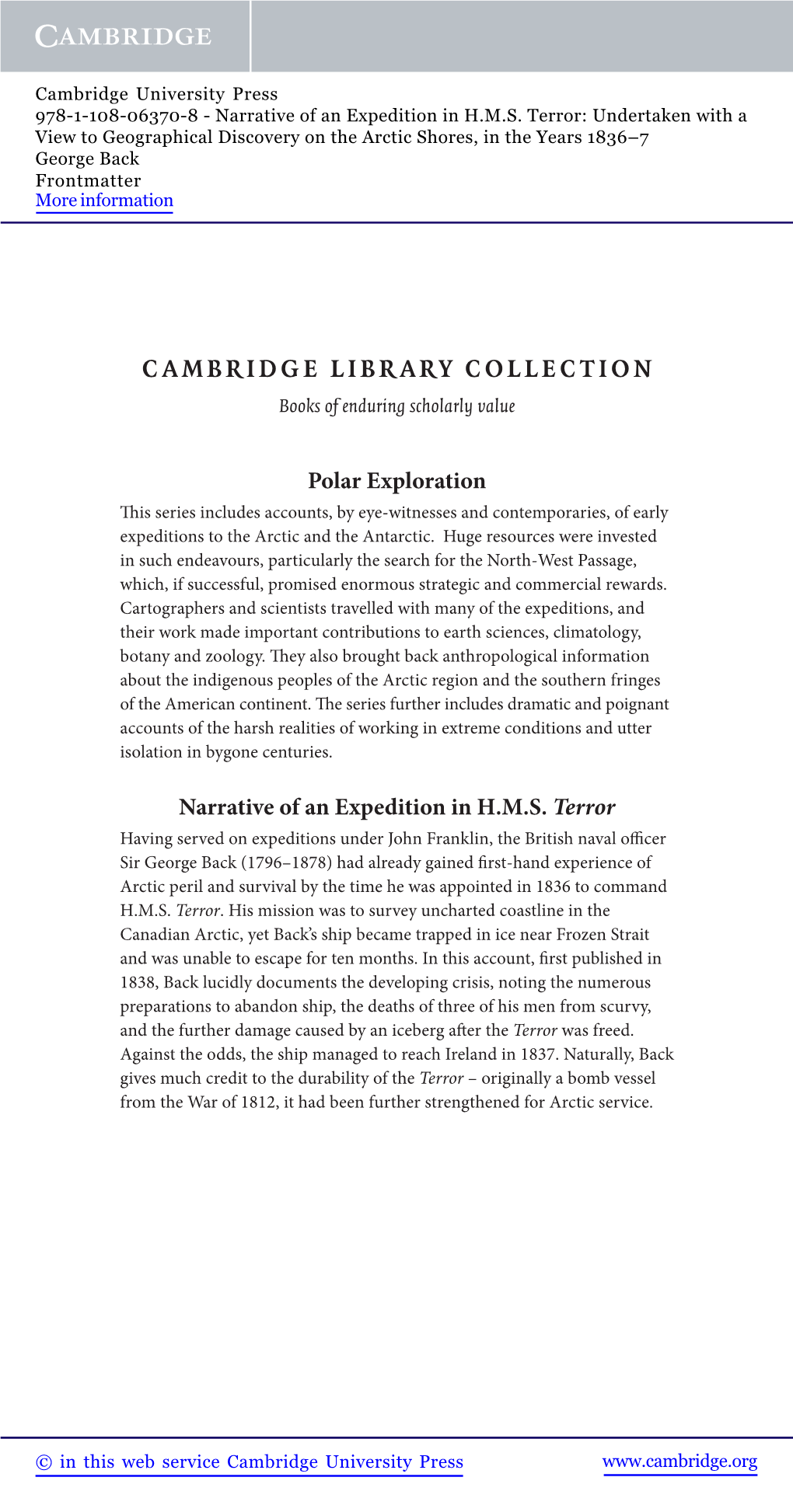 CAMBRIDGE LIBRARY COLLECTION Books of Enduring Scholarly Value