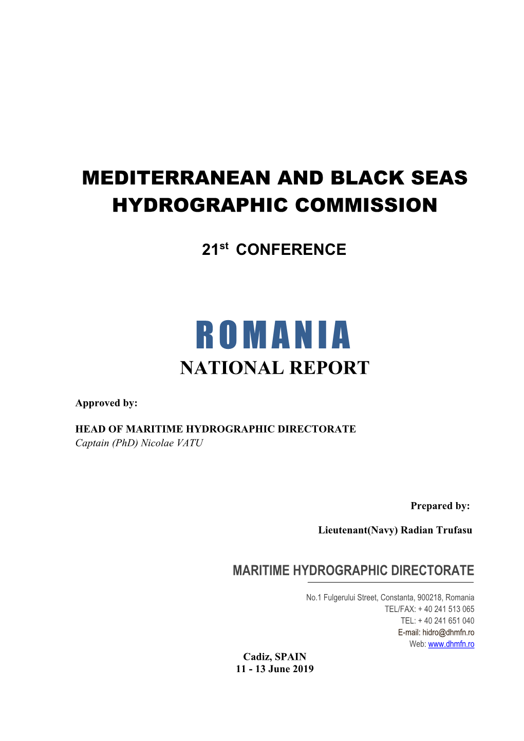 Romania National Report