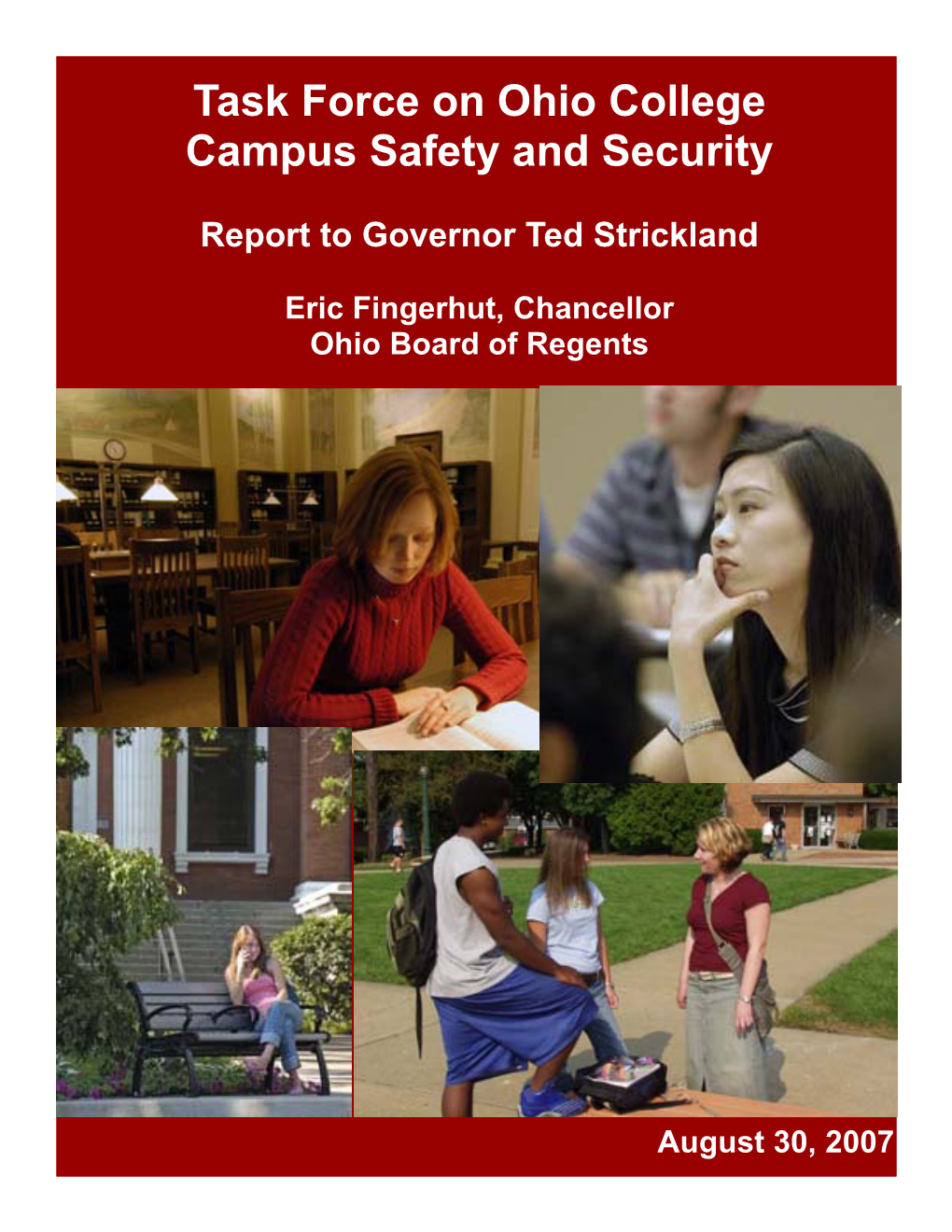 Task Force on Ohio College Campus Safety and Security