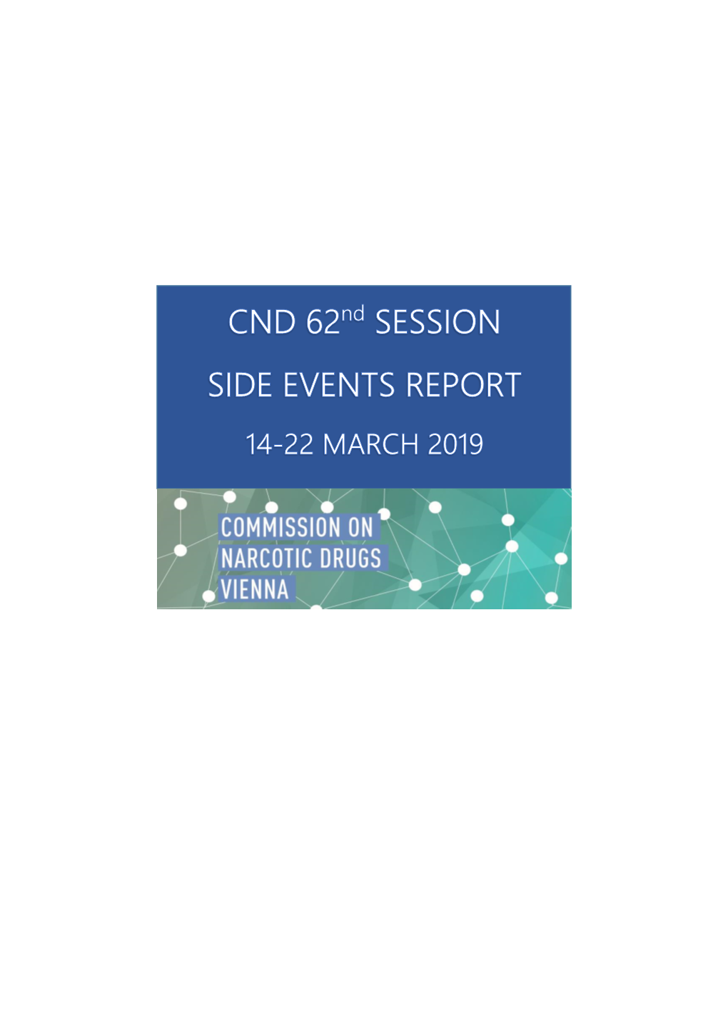 Side Events 62Nd Session CND 2019, 14-22 March 2019