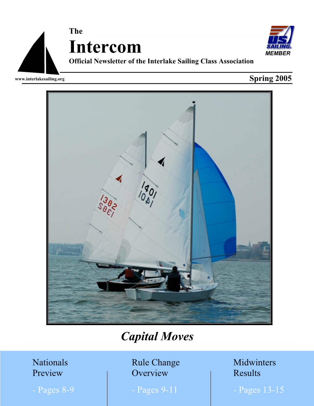 Intercom MEMBER Official Newsletter of the Interlake Sailing Class Association Spring 2005