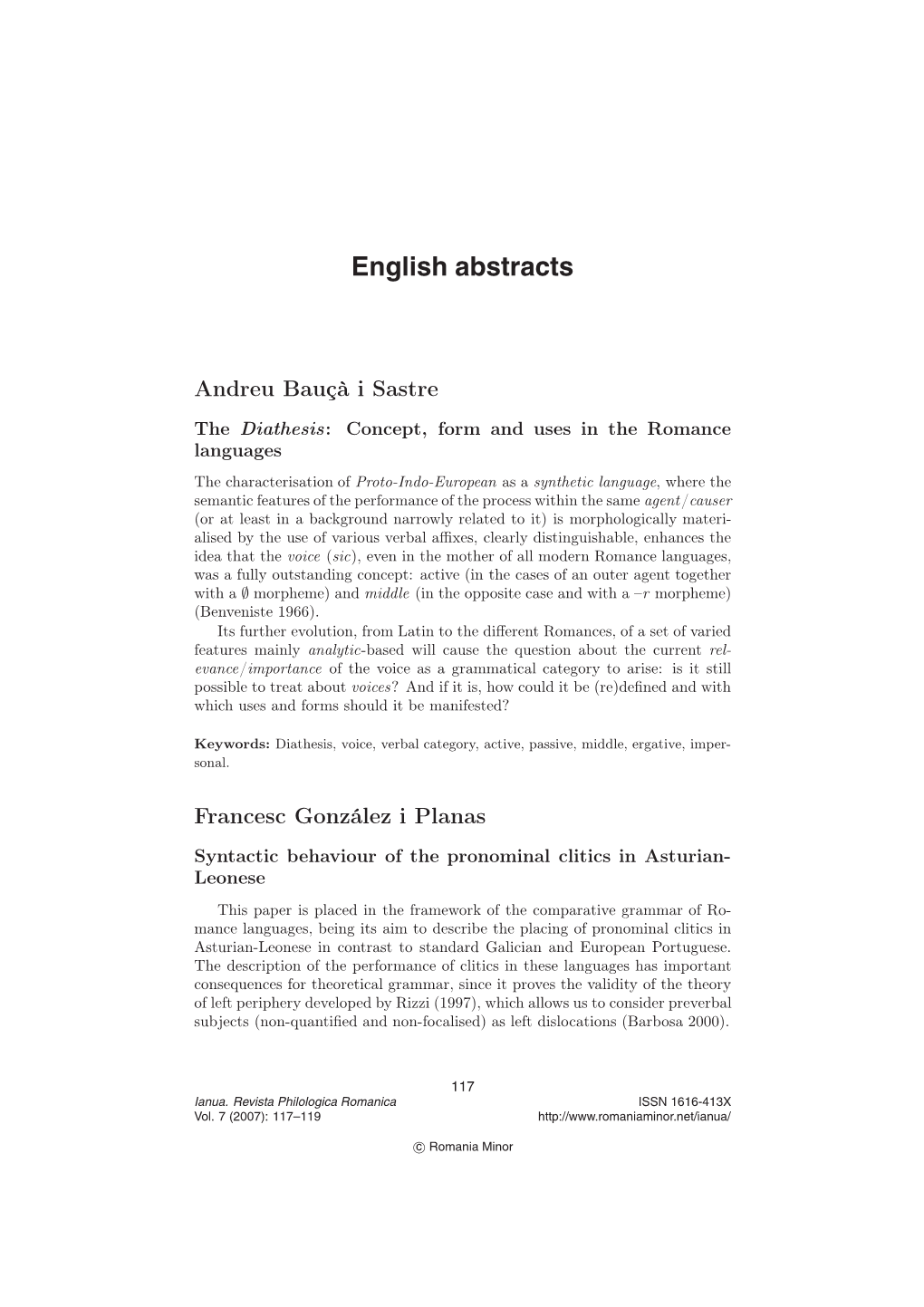 English Abstracts