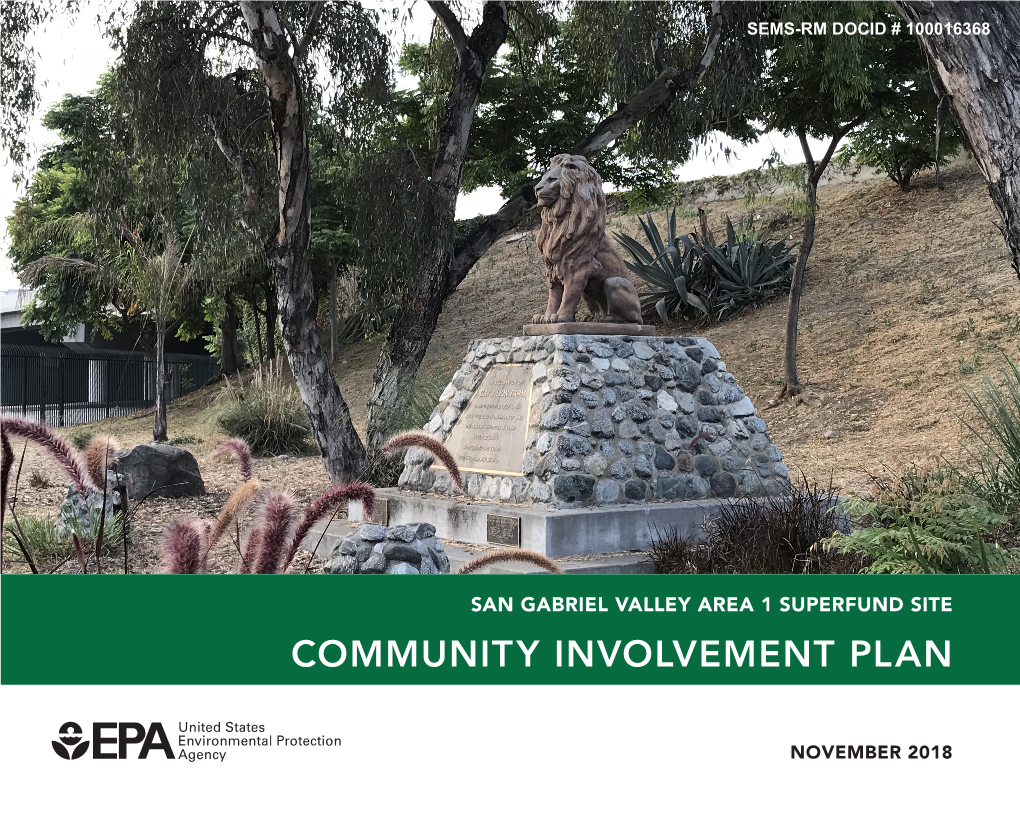 Community Involvement Plan