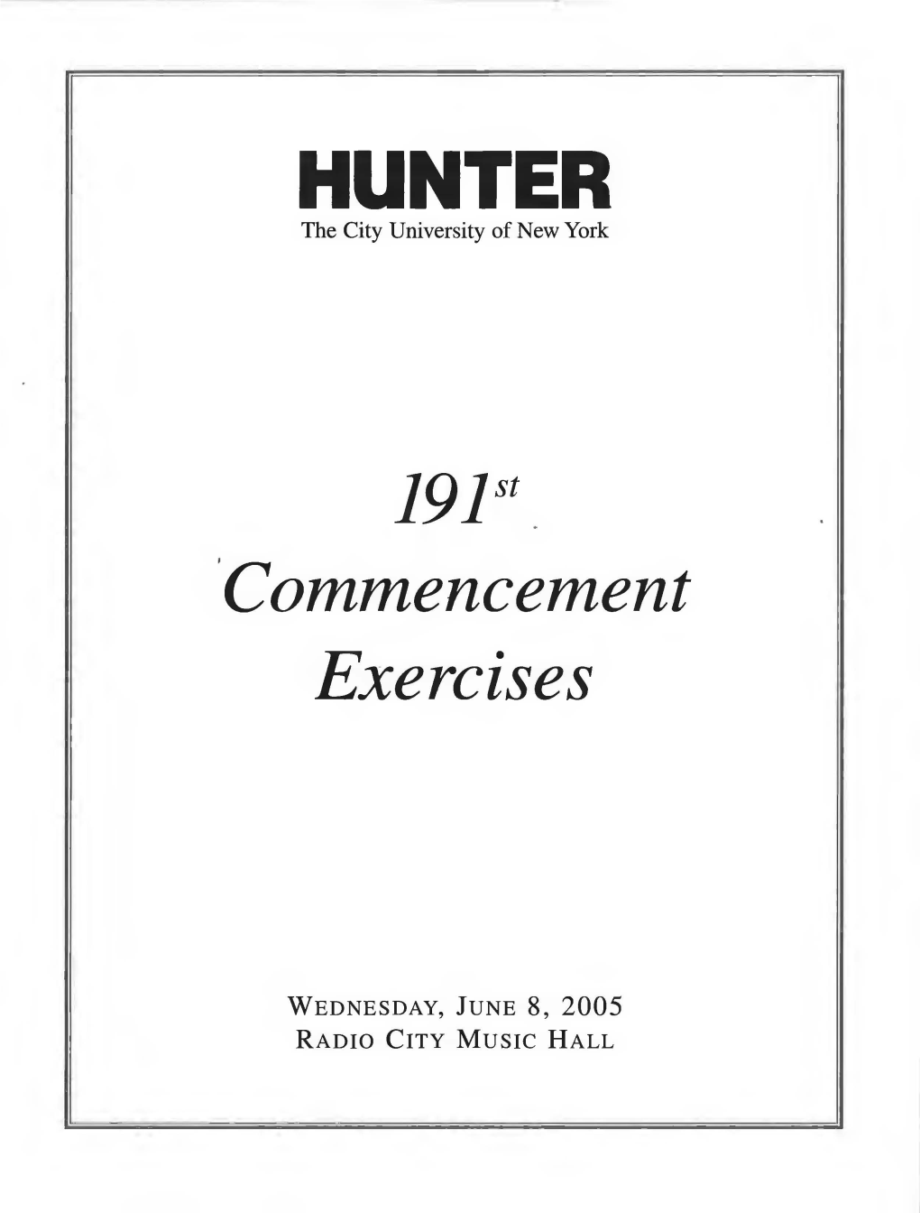 J9jst ·Commencement Exercises