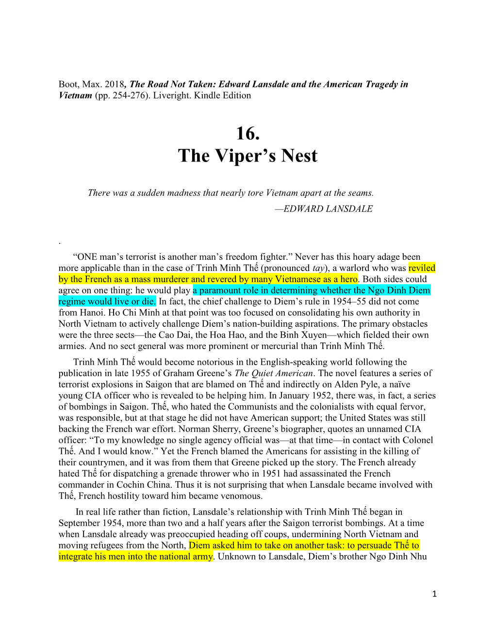 16. the Viper's Nest