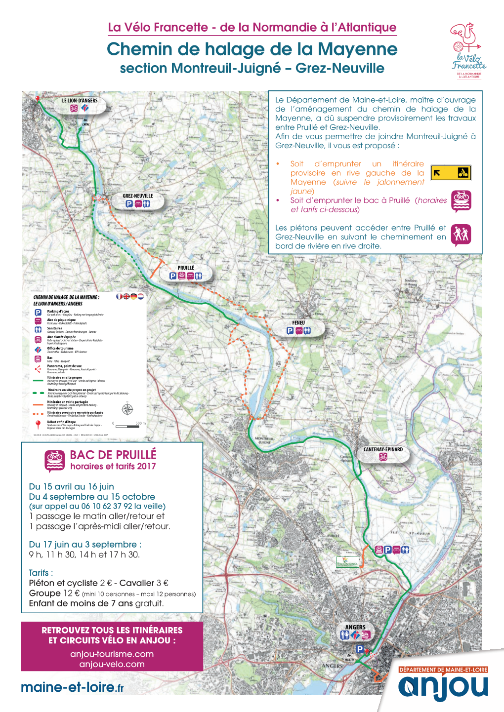 Chemin De Halage De La Mayenne Section Montreuil-Juigné – Grez-Neuville