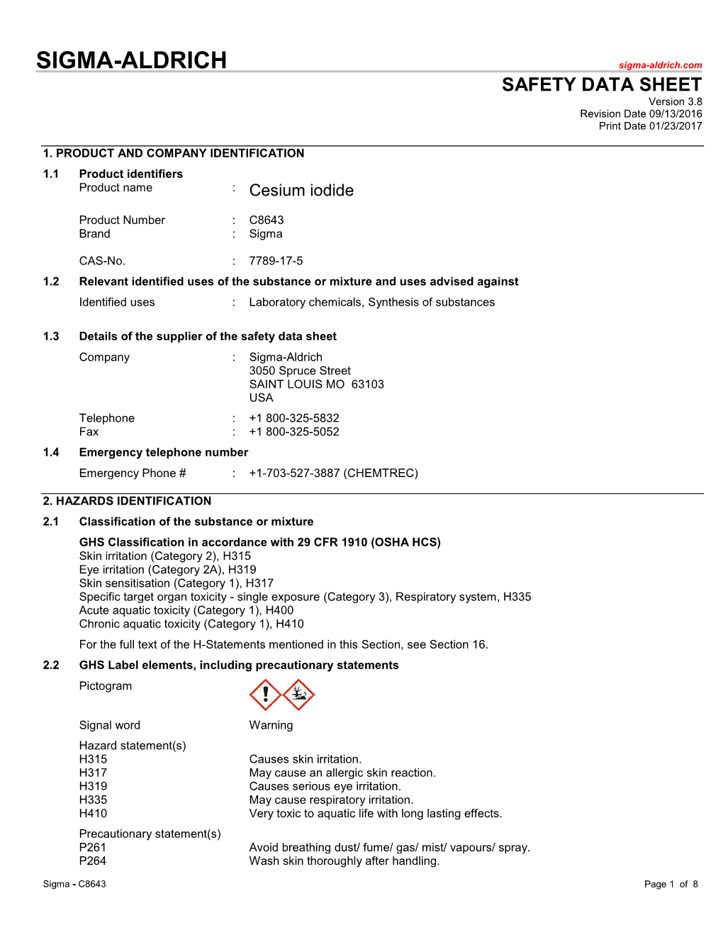 Cesium Iodide