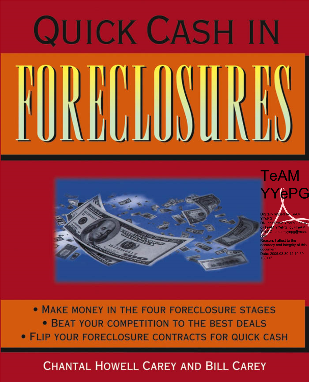 QUICK CASH in FORECLOSURES Fm.Qxp 8/11/04 2:50 PM Page Ii Fm.Qxp 8/11/04 2:50 PM Page Iii