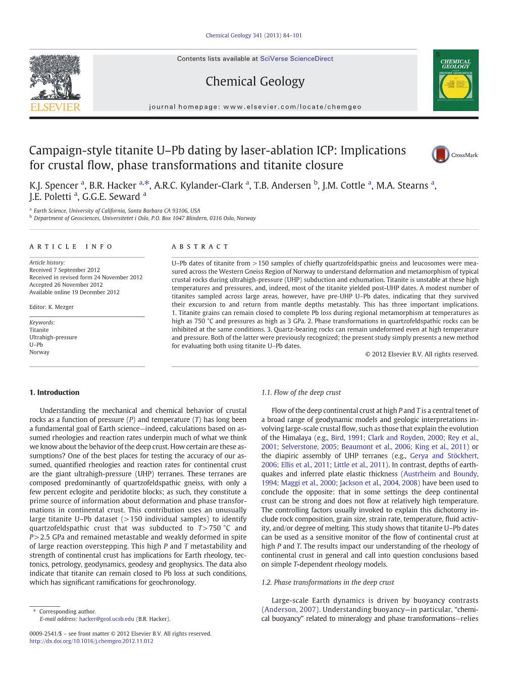 Campaign-Style Titanite U–Pb Dating by Laser-Ablation ICP: Implications for Crustal ﬂow, Phase Transformations and Titanite Closure