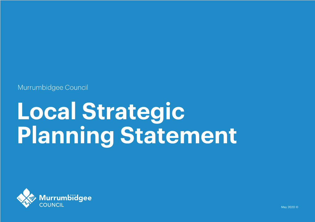 Murrumbidgee Council Local Strategic Planning Statement 2020