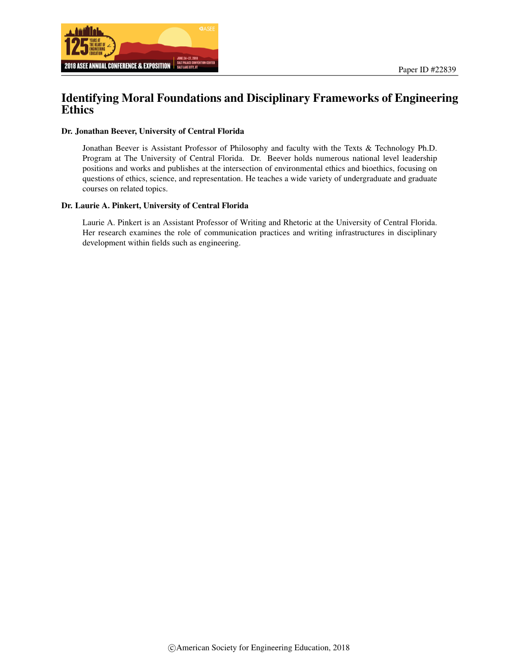 Identifying Moral Foundations and Disciplinary Frameworks of Engineering Ethics