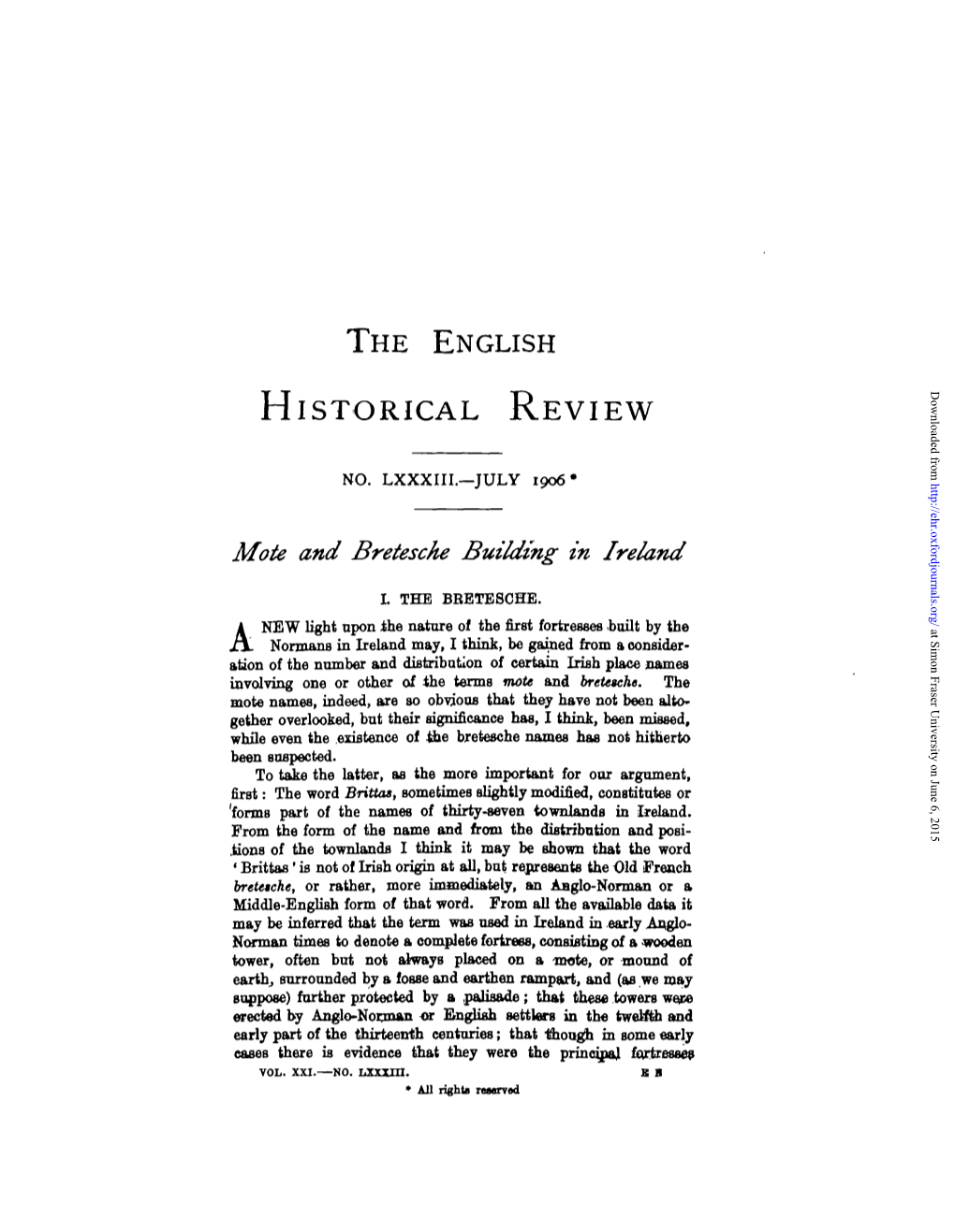 The English Historical Review