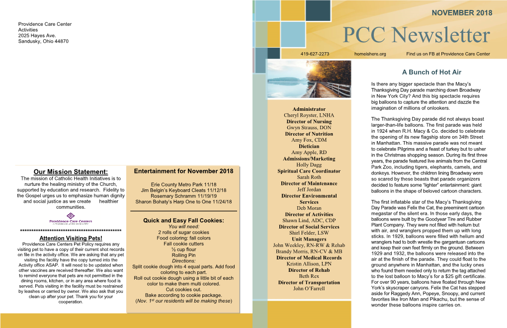 PCC Newsletter